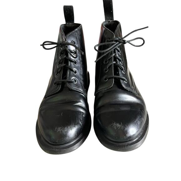 Dr. Martens Lace Up Emmeline Boot Women’s Size US 6 Leather Combat Black - Picture 3 of 16